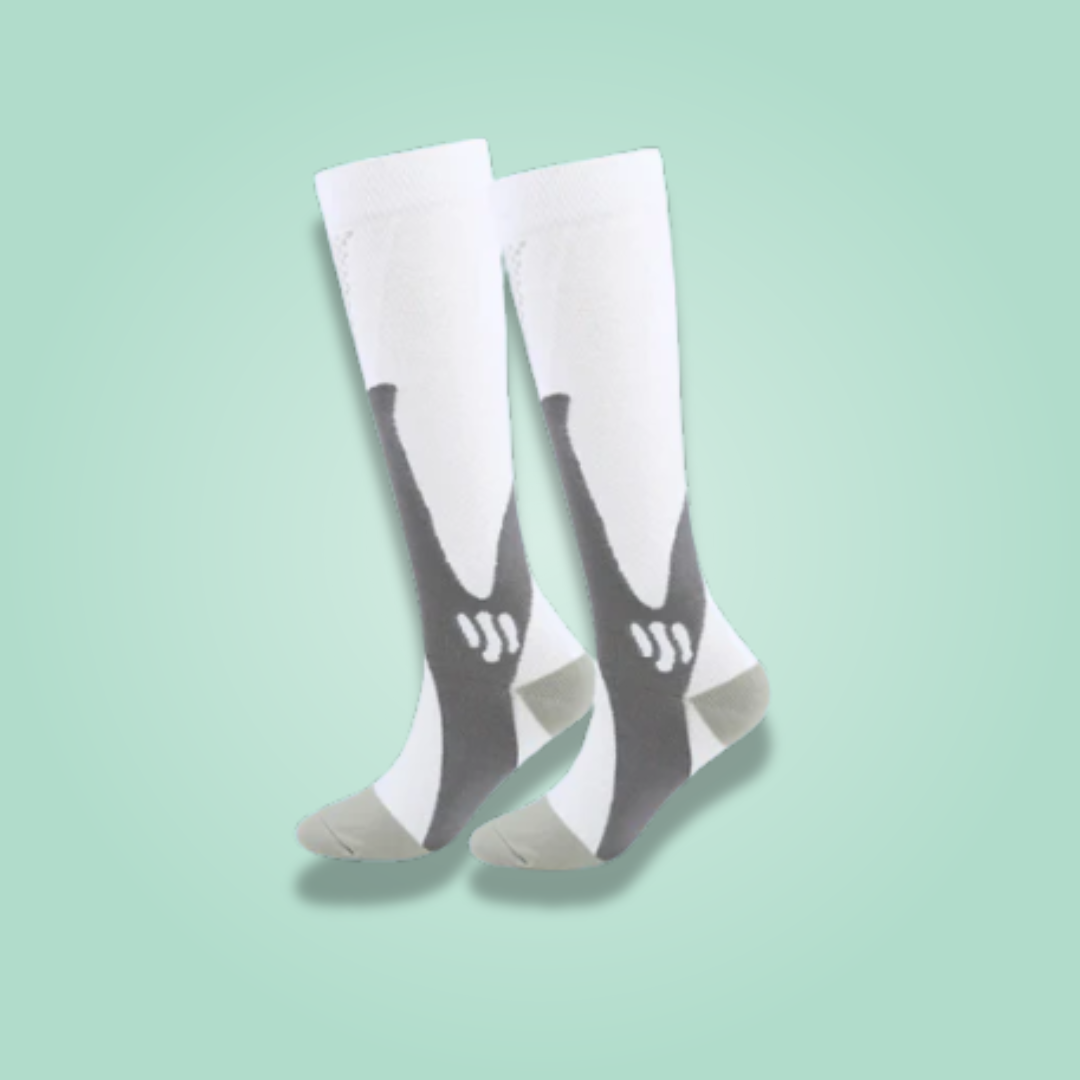 גרבי לחץ לשיפור זרימת הדם והקלה בכאבי רגליים