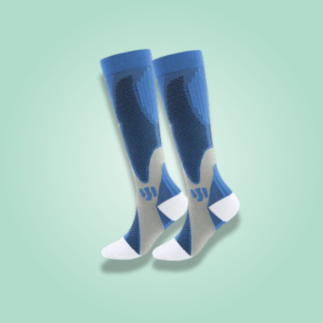 גרבי לחץ לשיפור זרימת הדם והקלה בכאבי רגליים