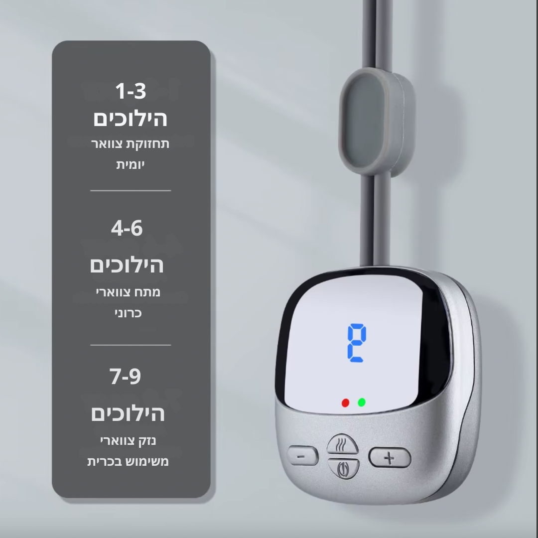 מכשיר EMS לעיסוי הצוואר - לשיכוך כאבים מתמשכים