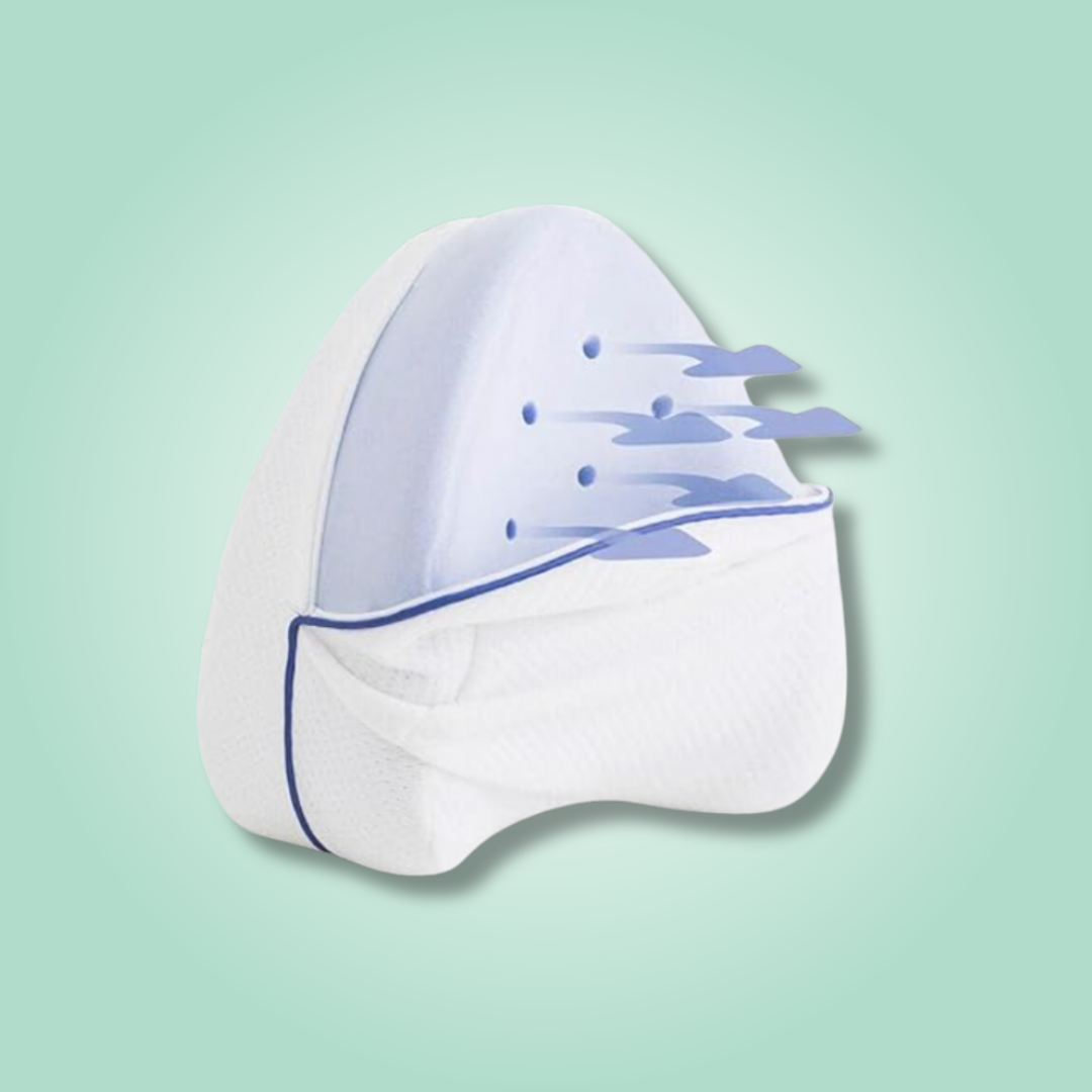 כרית ברכיים - קצף זיכרון ויישור עמוד השדרה